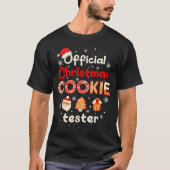 Christmas Cookie Tester Taster Baking Crew Toddler T-shirt (Voorkant)