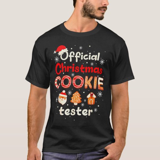 Christmas Cookie Tester Taster Baking Crew Toddler T-shirt (Voorkant)