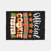 Christmas Cookie Tester Taster Funny Family Baking Fleece Deken (Voorkant (Horizontaal))
