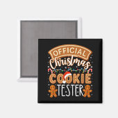 Christmas Cookie Tester Taster Funny Family Baking Magneet (Voorkant / Achterkant)