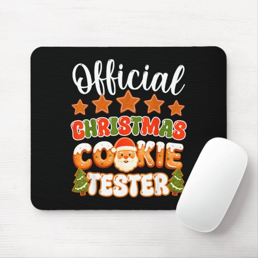 Christmas Cookie Tester Taster Funny Family Baking Muismat (Met muis)