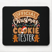 Christmas Cookie Tester Taster Funny Family Baking Muismat (Voorkant)