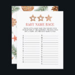 Christmas Cookie Winter Baby Naam Race Game<br><div class="desc">Christmas Cookie Winter Baby Naam Race Game. Overeenkomende objecten beschikbaar.</div>