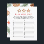 Christmas Cookie Winter Baby Naam Race Game<br><div class="desc">Christmas Cookie Winter Baby Naam Race Game. Overeenkomende objecten beschikbaar.</div>