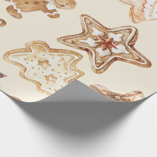 Christmas Cookie Wrapping Paper Cadeaupapier (Hoek)