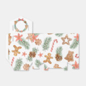 Christmas Cookie Wreath Baby shower Bedankdoosjes (Uitgevouwen)