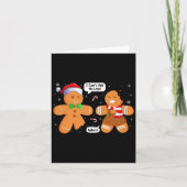 Christmas Cookie Xmas Family Funny Gingerbread Boy Kaart (Voorkant)