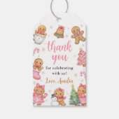 Christmas Cookies 1st Birthday Party Cadeaulabel (Voorkant)