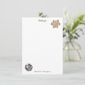 Christmas Cookies and Hot Cocoa Holiday Baking Bedankkaart (Staand voorkant)