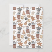 Christmas Cookies and Hot Cocoa Holiday Baking Bedankkaart (Achterkant)