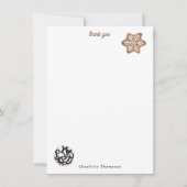 Christmas Cookies and Hot Cocoa Holiday Baking Bedankkaart (Voorkant)