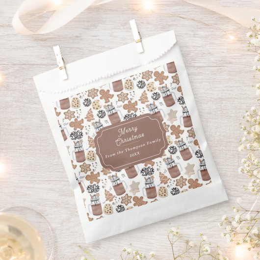 Christmas Cookies and Hot Cocoa Holiday Baking Bedankzakje (Geknipt)