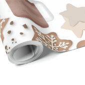 Christmas Cookies and Hot Cocoa Holiday Baking Cadeaupapier (Rol Hoek)