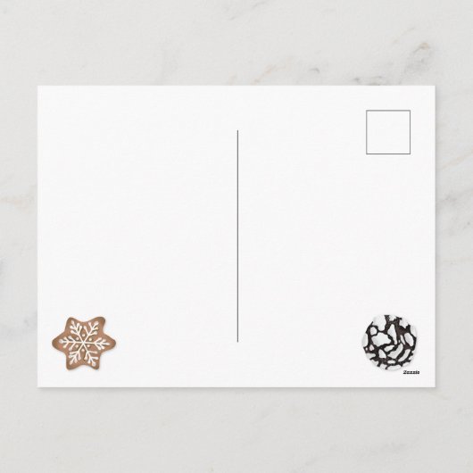 Christmas Cookies and Hot Cocoa Holiday Baking Feestdagenkaart (Achterkant)