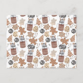 Christmas Cookies and Hot Cocoa Holiday Baking Feestdagenkaart (Voorkant)