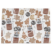 Christmas Cookies and Hot Cocoa Holiday Baking Groot Cadeauzakje (Voorkant)