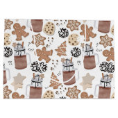 Christmas Cookies and Hot Cocoa Holiday Baking Groot Cadeauzakje (Achterkant)