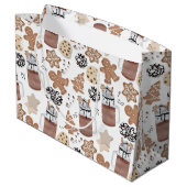 Christmas Cookies and Hot Cocoa Holiday Baking Groot Cadeauzakje (Achterkant Gekanteld)