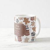 Christmas Cookies and Hot Cocoa Holiday Baking Koffiemok (Voorkant rechts)