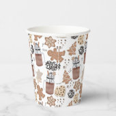 Christmas Cookies and Hot Cocoa Holiday Baking Papieren Bekers (Rechts)