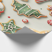 Christmas Cookies and Sprinkles Cadeaupapier (Hoek)