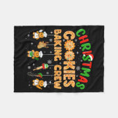 Christmas Cookies Baking Crew Funny Cookie Family  Fleece Deken (Voorkant (Horizontaal))
