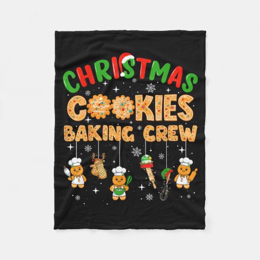 Christmas Cookies Baking Crew Funny Cookie Family  Fleece Deken (Voorkant)