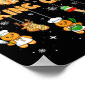 Christmas Cookies Baking Crew Funny Cookie Family  Poster (Hoek)