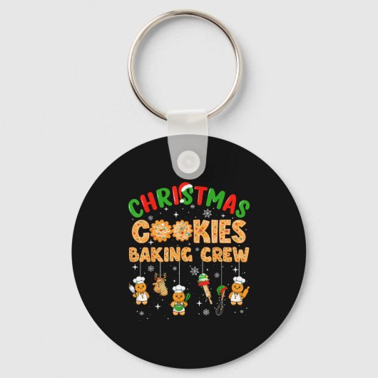 Christmas Cookies Baking Crew Funny Cookie Family  Sleutelhanger (Voorkant)