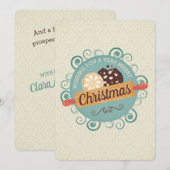Christmas cookies baking personalized foliday feestdagenkaart (Voorkant / Achterkant)