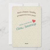 Christmas cookies baking personalized foliday feestdagenkaart (Achterkant)