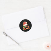 Christmas Cookies Baking Ppa Claus Family Matching Ronde Sticker (Envelop)