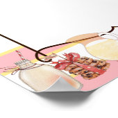 Christmas cookies cake milk holiday bake sale menu poster (Hoek)