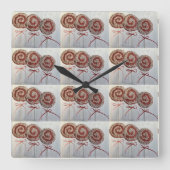 **CHRISTMAS COOKIES** CLOCK VIERKANTE KLOK (Voorkant)