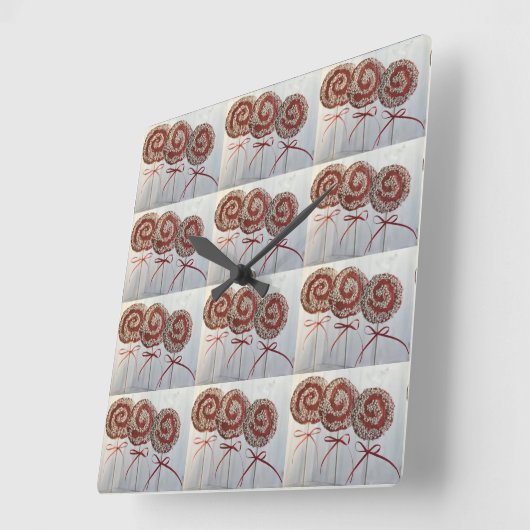 **CHRISTMAS COOKIES** CLOCK VIERKANTE KLOK (Hoek)
