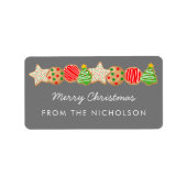 CHRISTMAS COOKIES ETIKET (Voorkant)