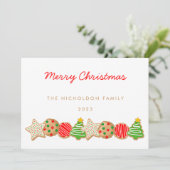 CHRISTMAS COOKIES FEESTDAGENKAART (Staand voorkant)