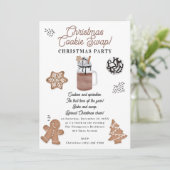 Christmas Cookies Holiday Baking Cookie Swap Kaart (Staand voorkant)