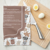 Christmas Cookies Holiday Baking Recipe Keepsake Theedoek (Quarter Fold)