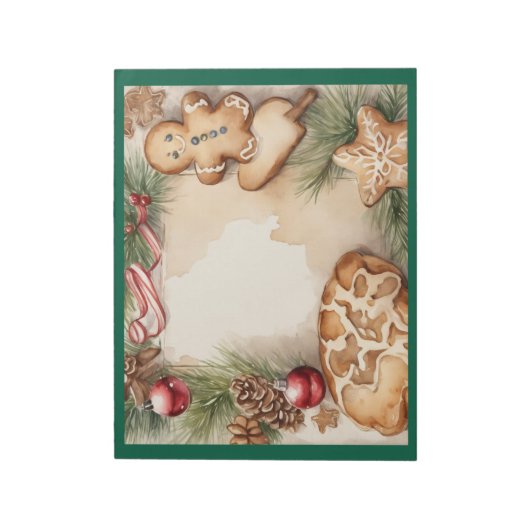 Christmas Cookies Platter Notitieblok (Linkerzijde)