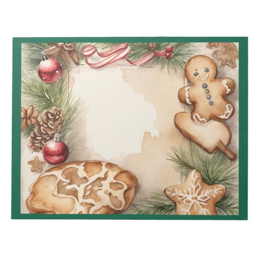Christmas Cookies Platter Notitieblok (Voorkant)