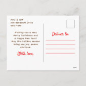 Christmas Cookies Red and Green Merry Christmas Feestdagenkaart (Achterkant)