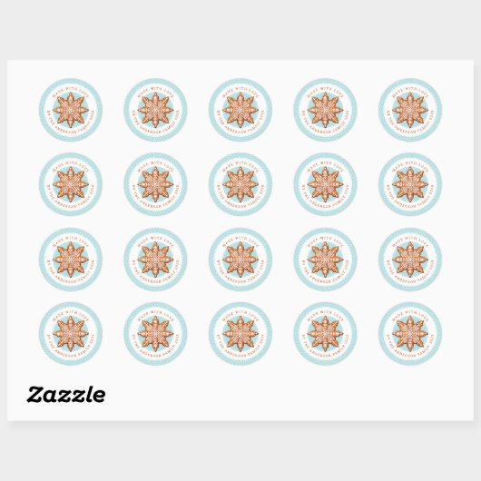Christmas Cookies Round Stickers (Vel)