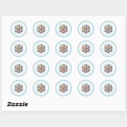 Christmas Cookies Round Stickers (Vel)