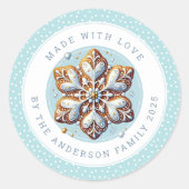 Christmas Cookies Round Stickers (Voorkant)