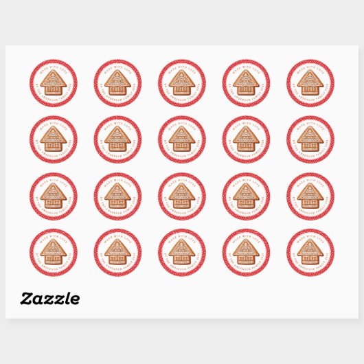 Christmas Cookies Round Stickers (Vel)