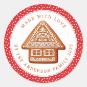 Christmas Cookies Round Stickers (Voorkant)