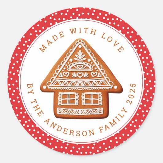 Christmas Cookies Round Stickers (Voorkant)