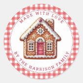 Christmas Cookies Round Stickers (Voorkant)