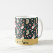 Christmas Cookies & Stockings Personalized Mug Koffiemok (Voorkant rechts)